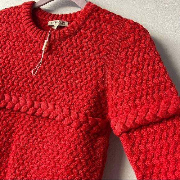 NWOT Hucklebones London Girls Red Knit Sweater - Picture 4 of 8